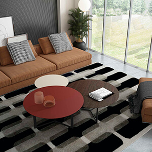 Design of living rooms and manufacturing of living room furniture